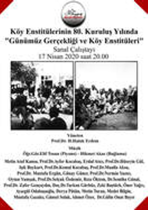 Köy Enstitülerinin Kuruluşunun 80. Yılında Sanal Çalıştay...